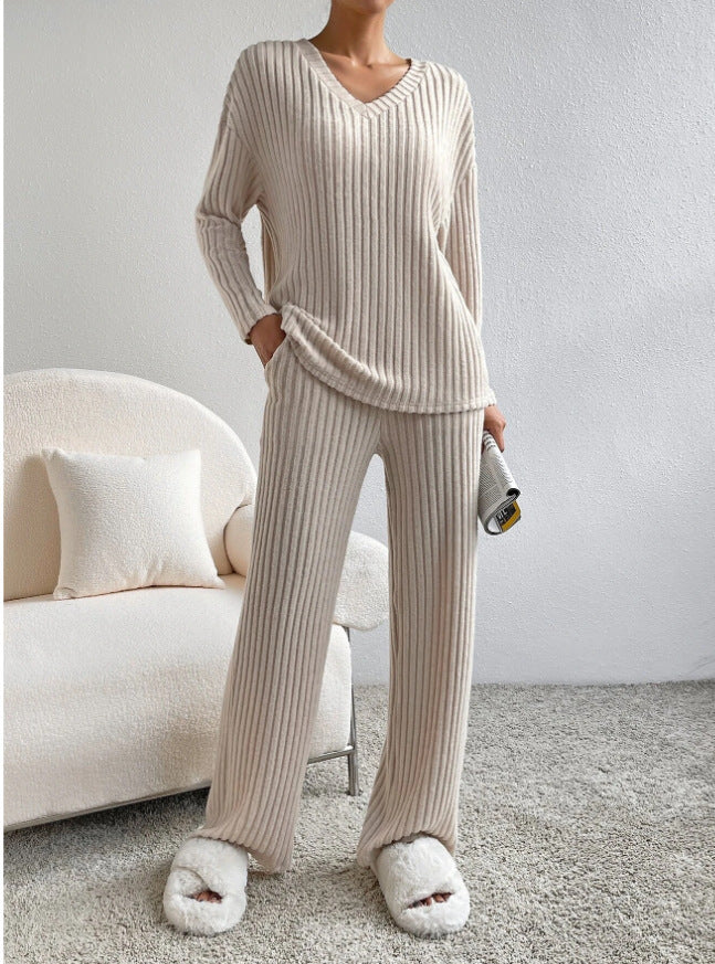Damen Loungewear-Set Rippenstruktur Eveloria
