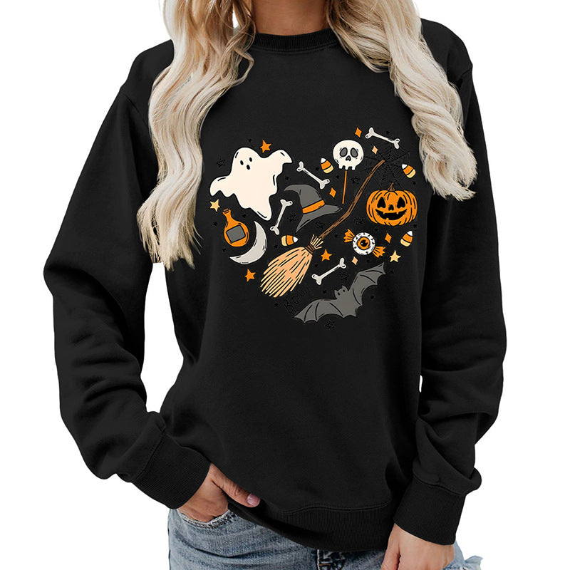 Damen Halloween Sweatshirt Eveloria Kreatives Motiv