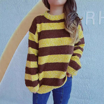 Damen Strickpullover Weiches Material Lässiger Schnitt Grau
