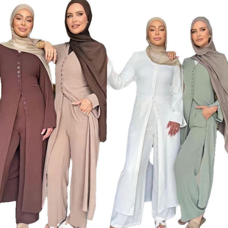 Damen Jumpsuit Elegantes Knopfdesign Weites Bein Eveloria
