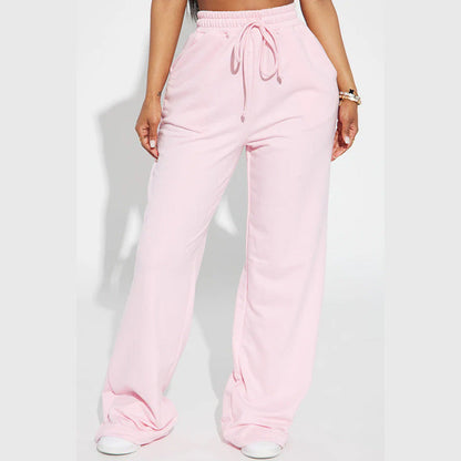 Damen Sweatpants Weite Passform Elastischer Bund Eveloria