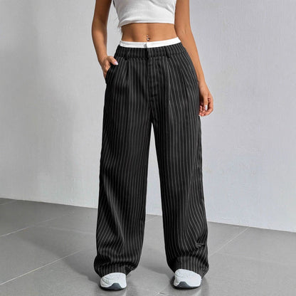 Damen Hochwasserhose klassisch mit schrägen Taschen Eveloria