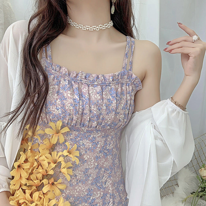 Damen Chiffon Bluse Voluminöse Rüschensäume Eveloria - Eveloria
