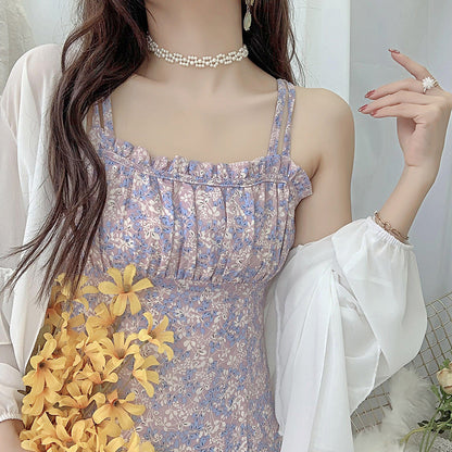 Damen Chiffon Bluse Voluminöse Rüschensäume Eveloria - Eveloria