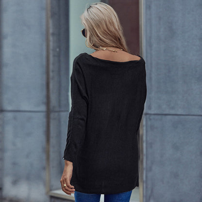 Damen Tunika Schulterfrei Elegante Raffung Eveloria