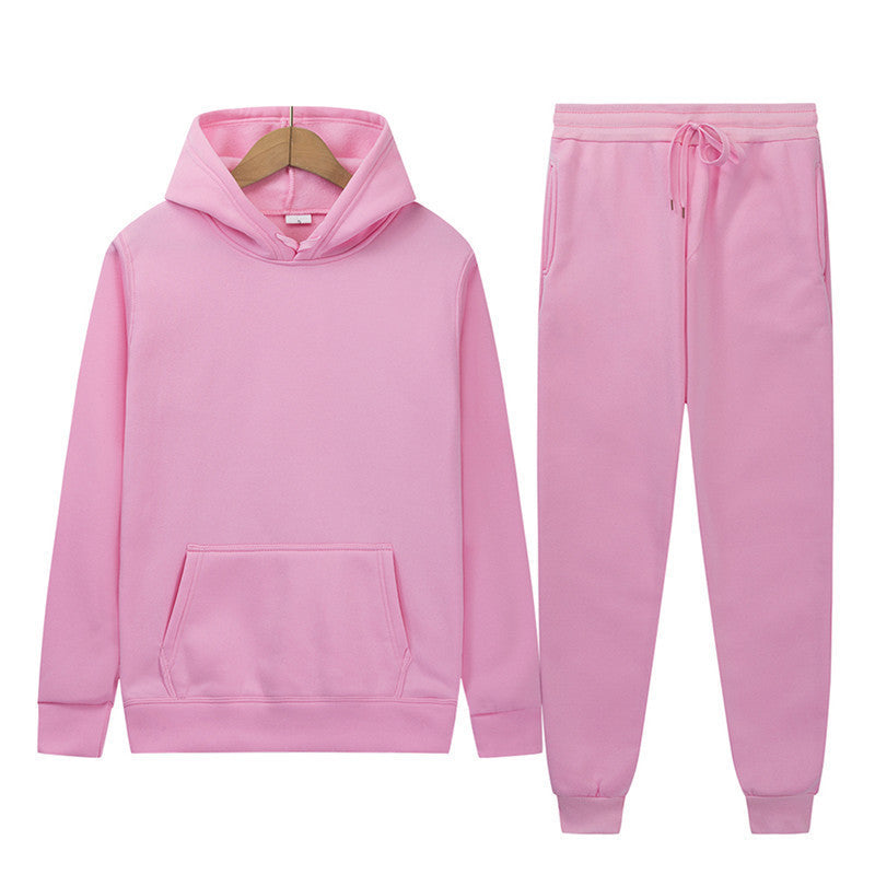 Damen Kapuzenpullover Jogginghose Set Baumwollmix Eveloria