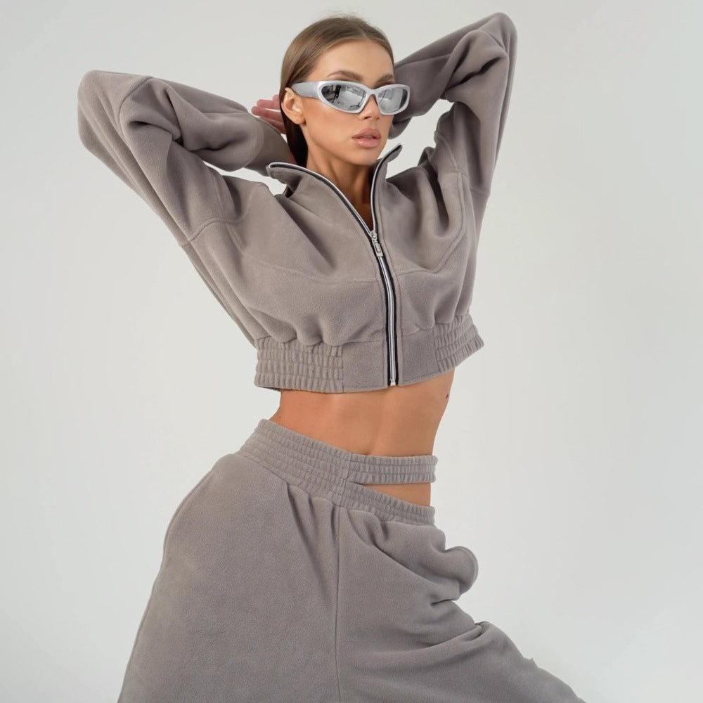 Damen Fleece Freizeitanzug Hochwertig Eveloria