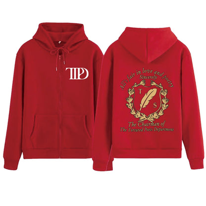 Damen Fleece Kapuzenjacke mit Motiv Bequem