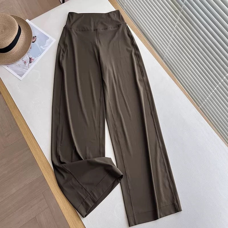 Damen Relaxhose Weite Bein Hochwerder Bund Eveloria