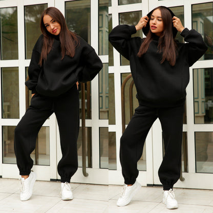Eveloria Damen Sportlicher Hoodie Jogginghose Set