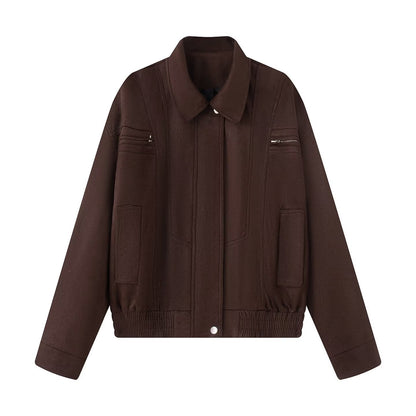 Eveloria Damen Übergangsjacke Praktische Taschen Elegant