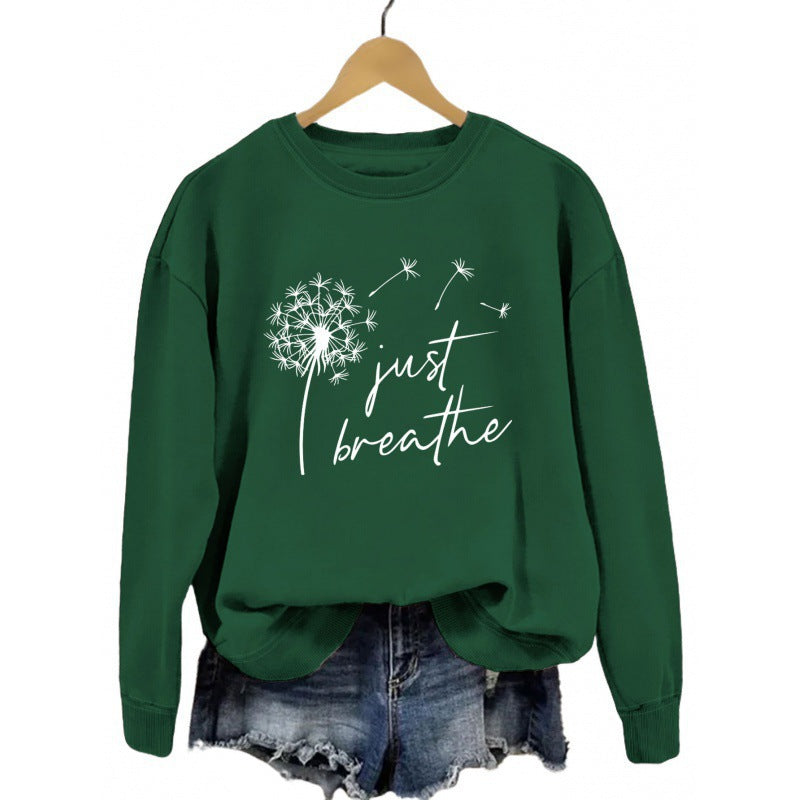 Damen Sweatshirt Pusteblumen-Motiv Eveloria