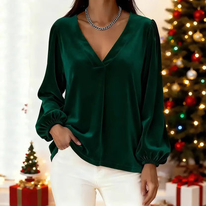 Damen Viskosebluse Ballonärmel Eveloria - Eveloria