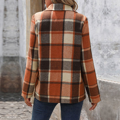 Damen Blazer-Jackett kariert Eveloria