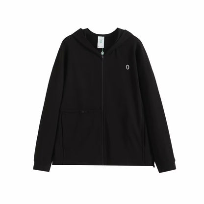 Damen Kapuzenjacke Atmungsaktives Material Reißverschlusstasche