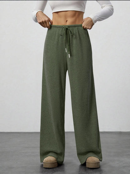 Damen Strickhose Weite Passform Eveloria