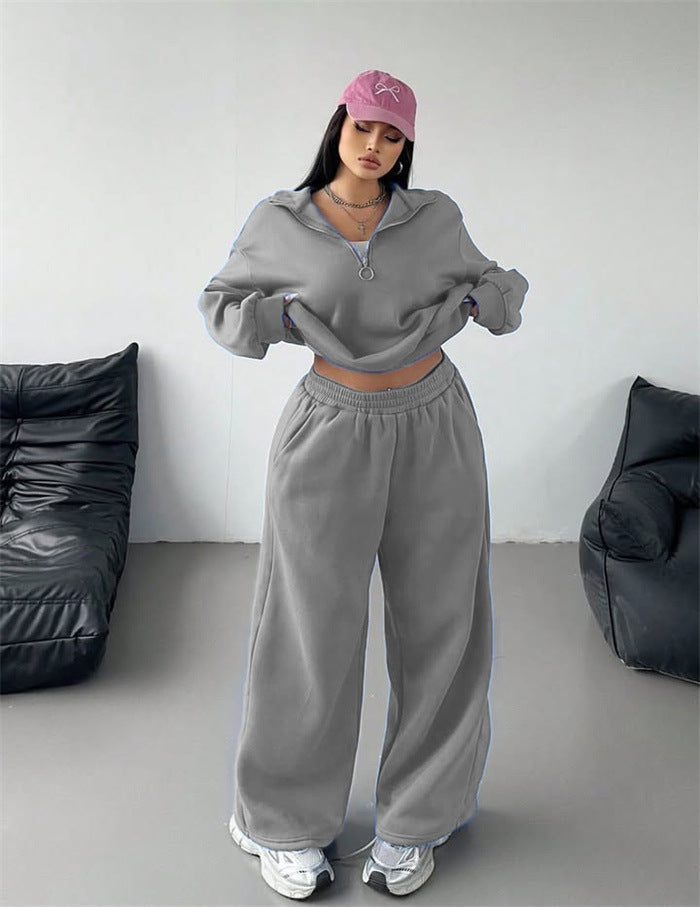 Damen Sportliches Hoodie und Sweathosen Set Eveloria