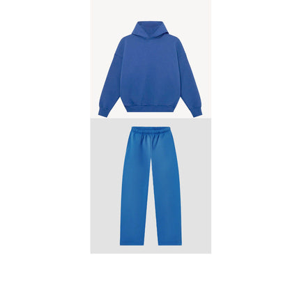 Damen Sweatshirt-Hose-Set Hochkragen Lässiger Schnitt Grau Eveloria