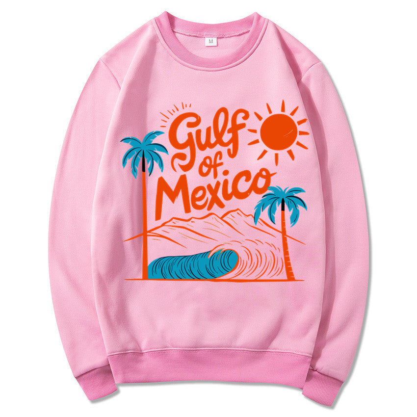 Damen Sweatshirt Maritimes Grafikdesign Lässiger Schnitt Grau