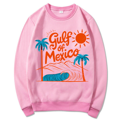 Damen Sweatshirt Maritimes Grafikdesign Lässiger Schnitt Grau