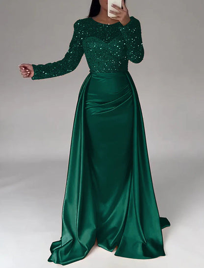 Damen Abendkleid mit Glitzerdetails und fließendem Stoff Eveloria