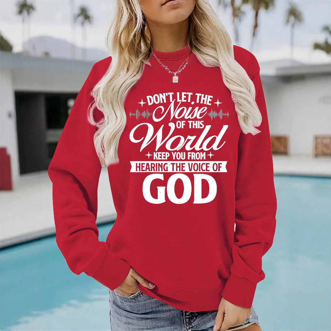 Damen Sweatshirt Bequem Mit Aufdruck Grau