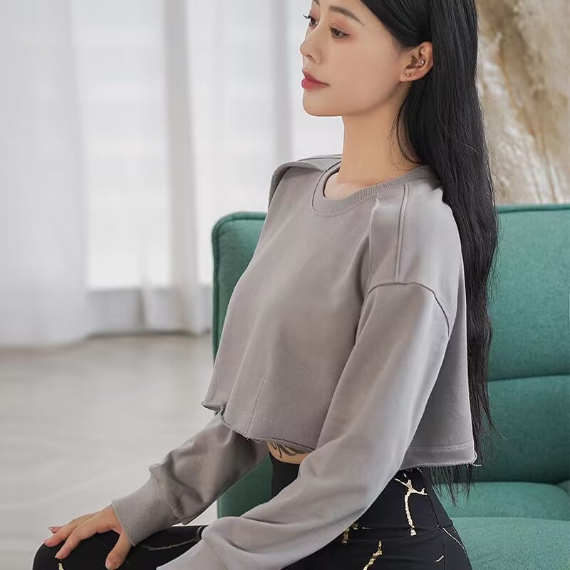 Damen Cropped Pullover Trendig Eveloria