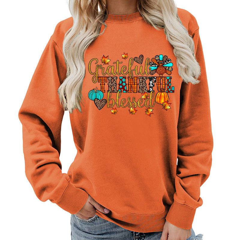 Damen Sweatshirt Herbstlich Dankeschön Motiv Eveloria