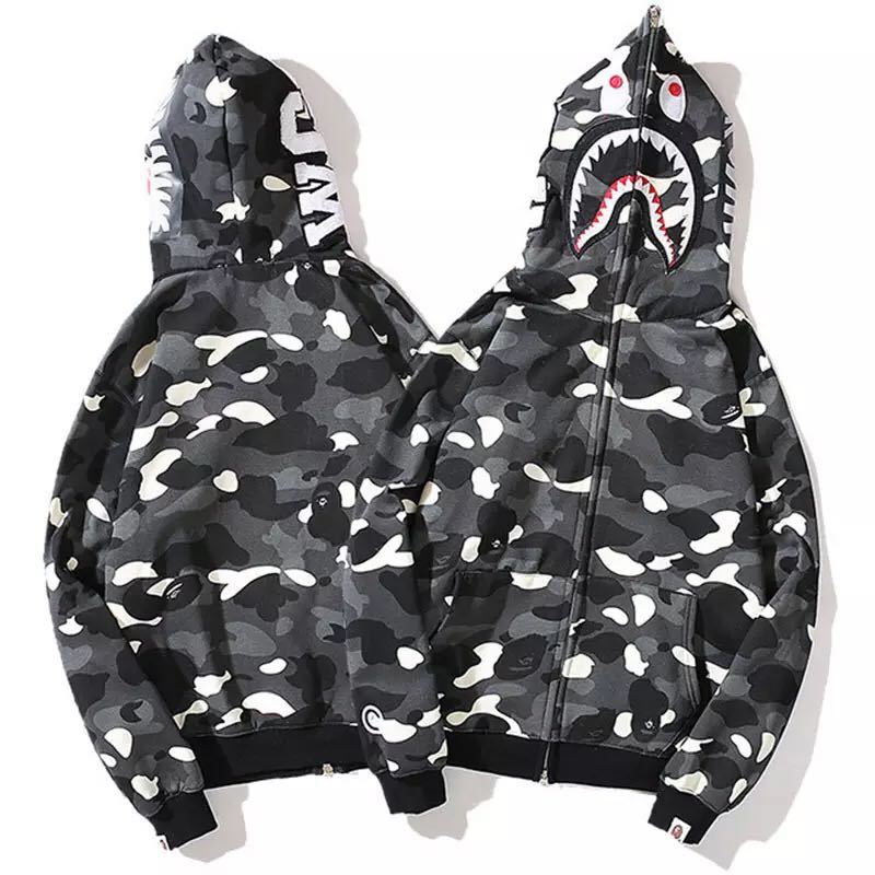 Damen Kapuzenjacke Camouflage Baumwollmix Eveloria