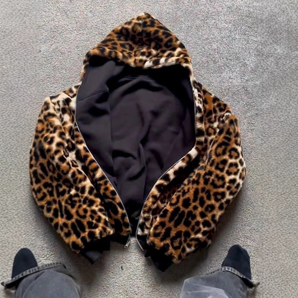 Damen Kapuzenjacke Kuscheliges Fleece Innenfutter Anthrazit