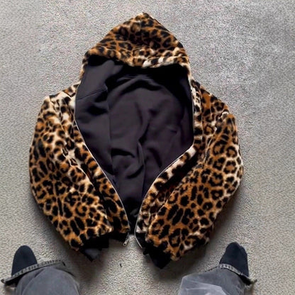 Damen Kapuzenjacke Kuscheliges Fleece Innenfutter Anthrazit