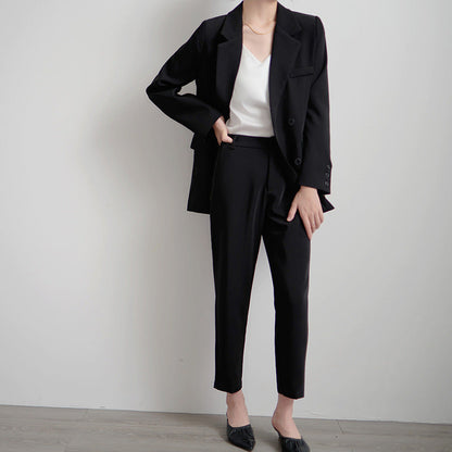 Damen Oversized Blazer Doppelter Knopfleiste Eveloria
