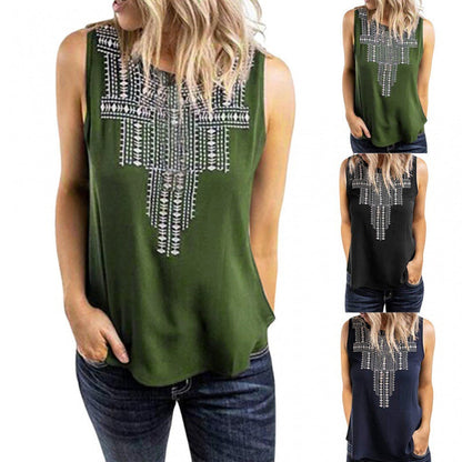 Damen Tanktop Dekoratives Stickdesign Eveloria - Eveloria