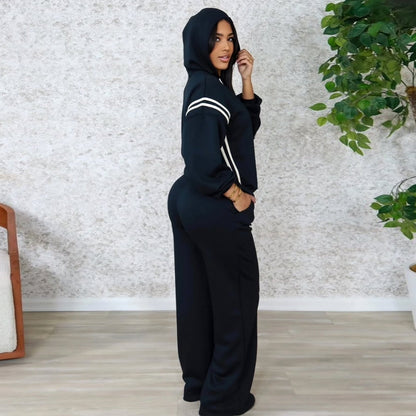 Damen Lounge-Set Lässiger Hoodie Weites Design Eveloria