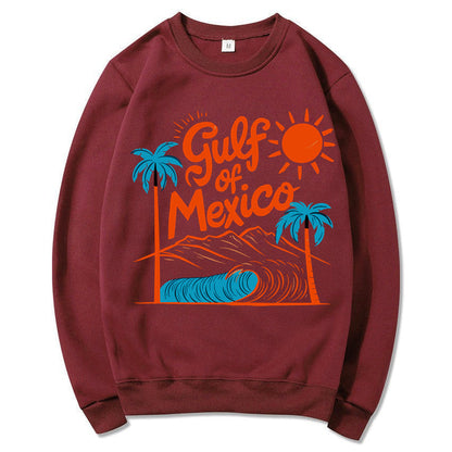 Damen Sweatshirt Maritimes Grafikdesign Lässiger Schnitt Grau