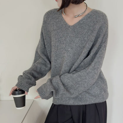 Damen Pullover V-Ausschnitt Qualität Eveloria - Eveloria