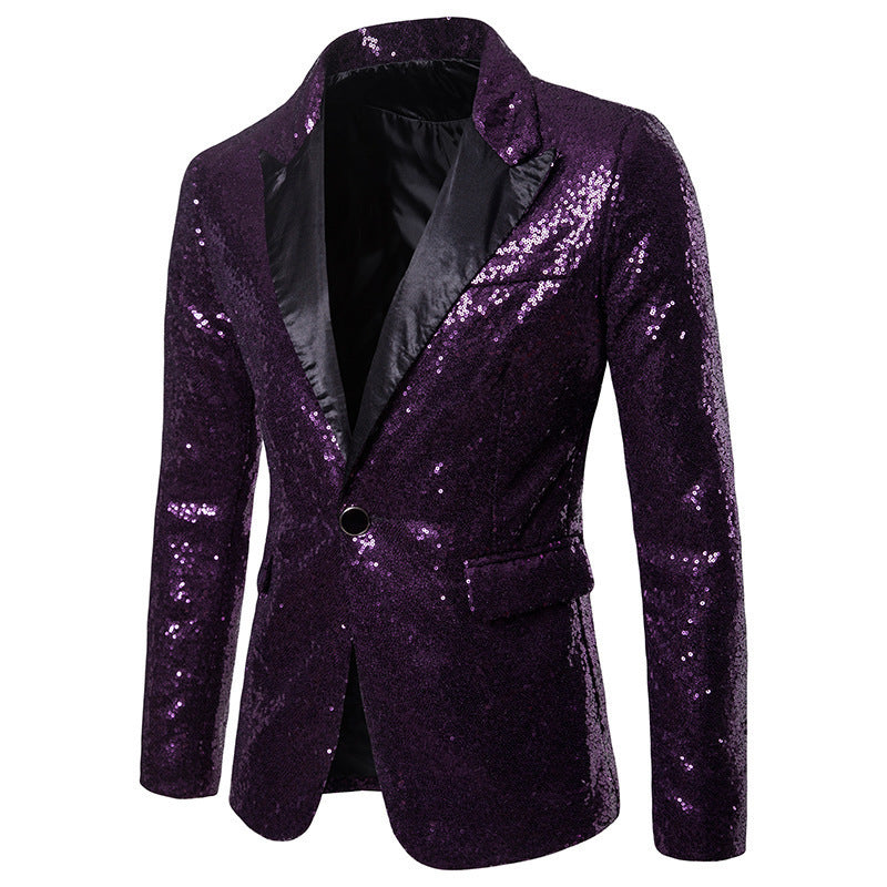 Herren Blazer mit Pailletten Formal Eveloria