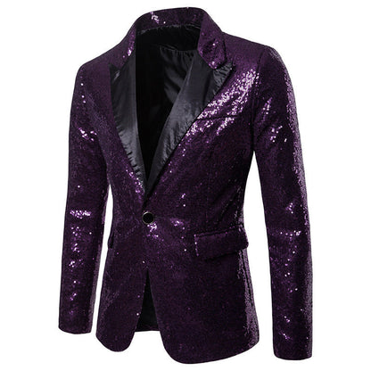 Herren Blazer mit Pailletten Formal Eveloria