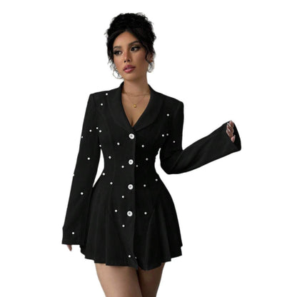 Eveloria Damen Blazer-Kleid Elegant