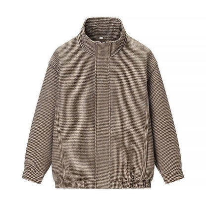 Damen Übergangsjacke Hahnentritt-Muster Eveloria