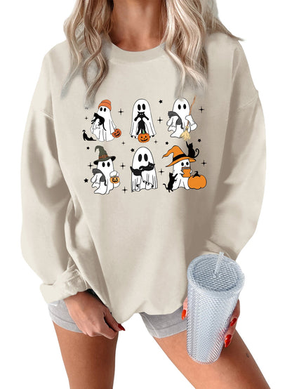 Damen Sweatshirt Grusel Motiv Eveloria