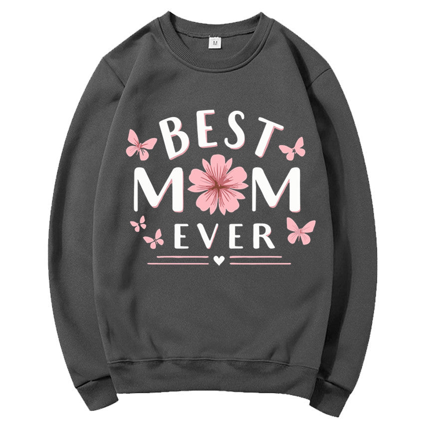 Damen Sweatshirt Floral Design Weiss