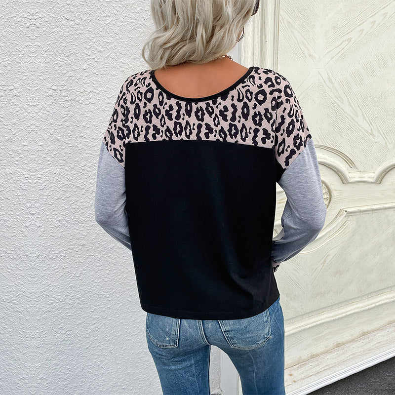 Damen Oberteil Animalprint Modern Eveloria