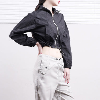 Damen Cropped Windjacke Eveloria Leicht