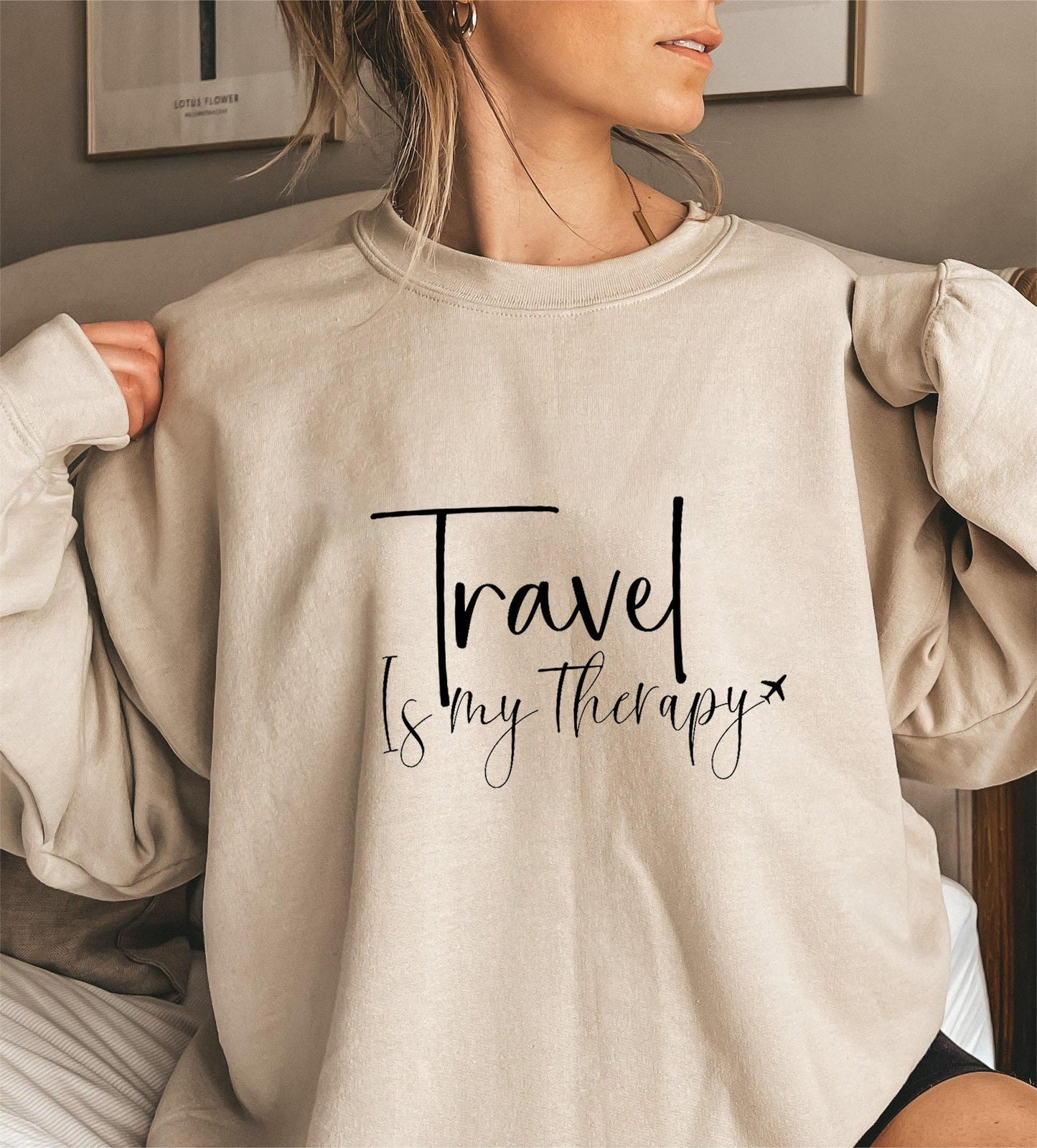 Damen Sweatshirt Statementaufschrift Puffärmel Grau Eveloria