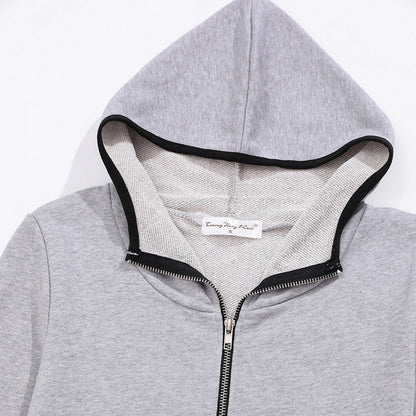 Damen Sportliche Zip-Hoodie-Jacke Eveloria