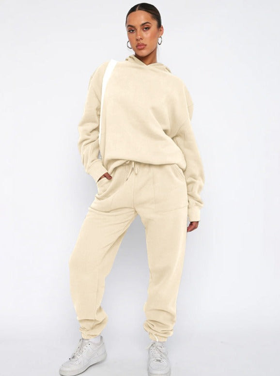 Damen Oversized Hoodie Jogger Set