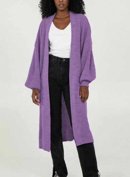 Damen Oversized Strickmantel Lässig