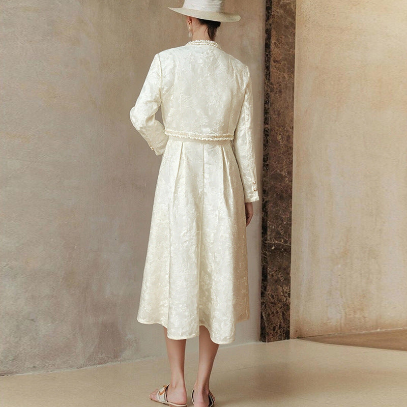 Damen Hochzeitskleid Langärmlig mit Jacke Eveloria