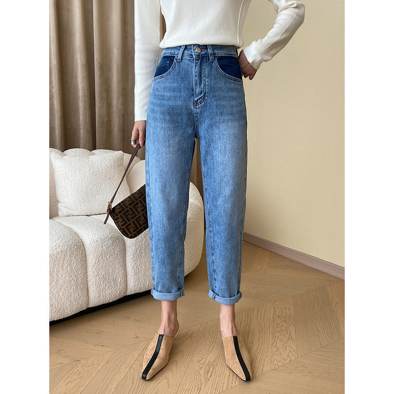 Damen Langarmshirt Rundhalsausschnitt Baumwolle Bequem